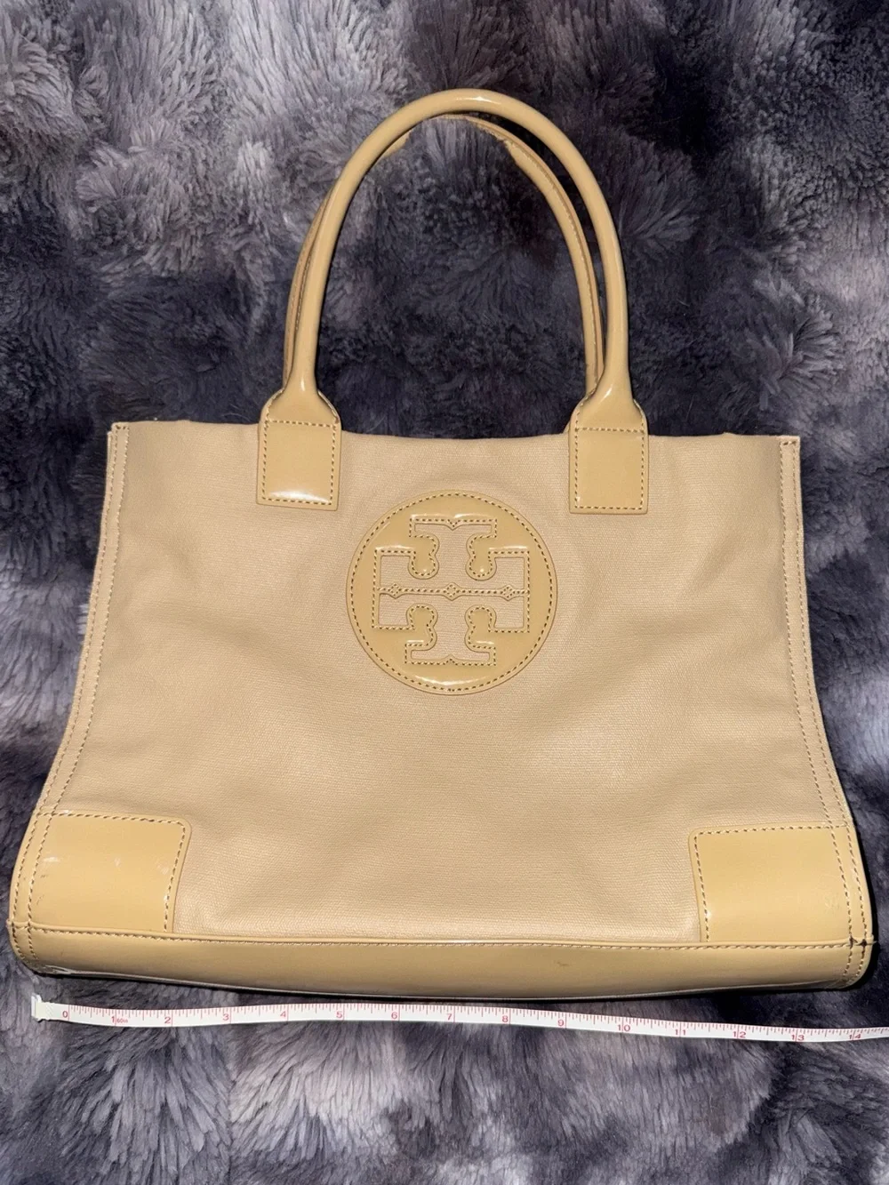 Tory Burch Tan  Logo Tote